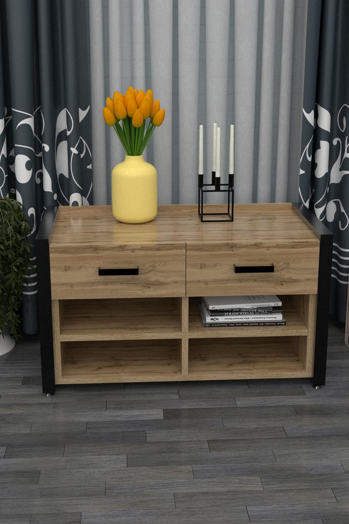 Тумба в стилі лофт EcoLoft DSP-1127 Дуб аппалачі (23286343)