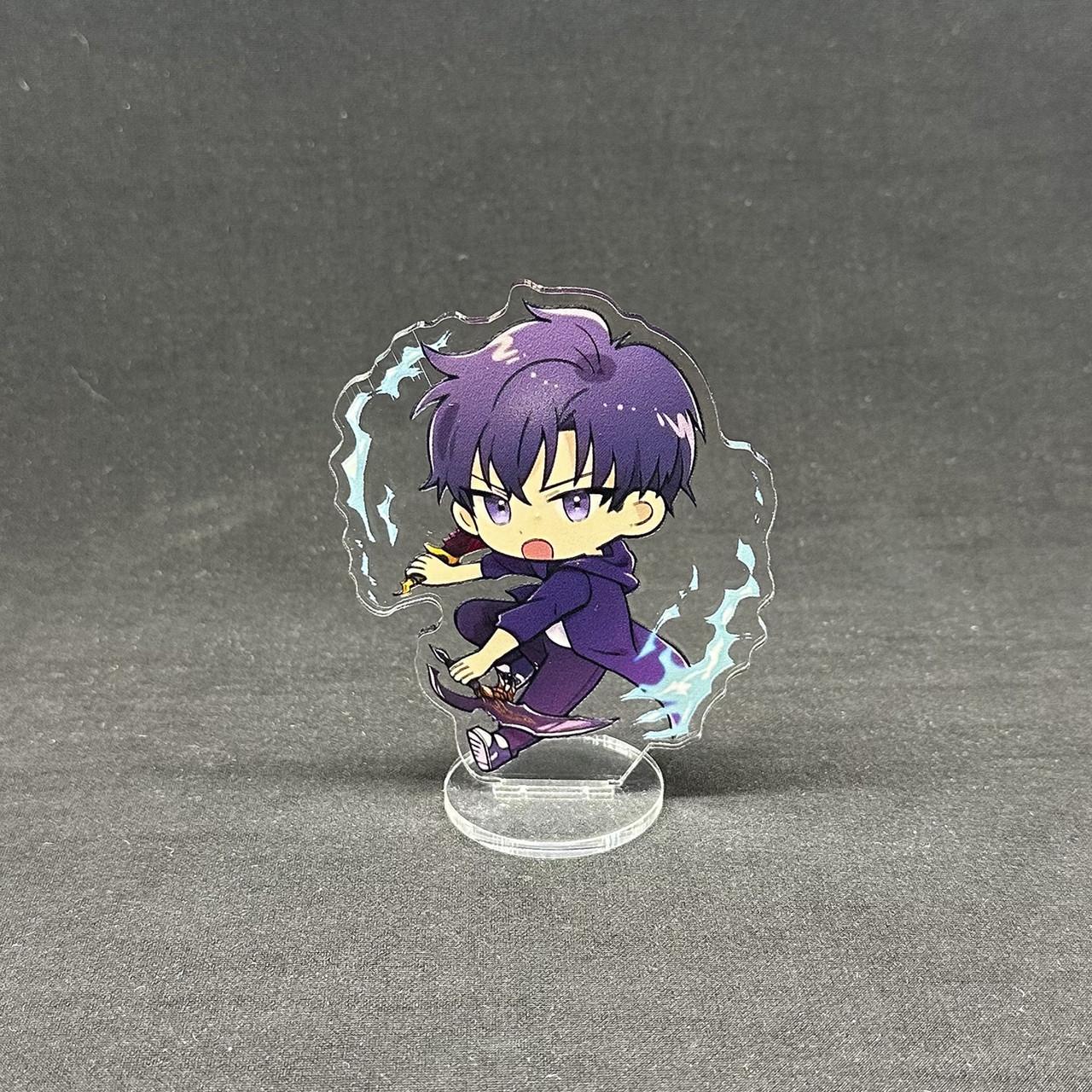 Фигурка коллекционная акриловая Chibi Аниме Solo Leveling Повышение уровня в одиночку Джину Сон 10 см (2537036638)