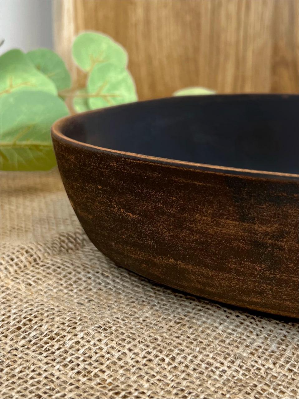 Блюдо под студень керамическое глиняное гладкое (3003-26) - фото 3 Блюдо под студень керамическое глиняное гладкое (3003-26) - фото 3