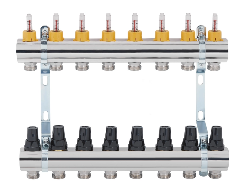 Колектор з витратомірами SD Forte 1" 8 виходів (SF001W8)
