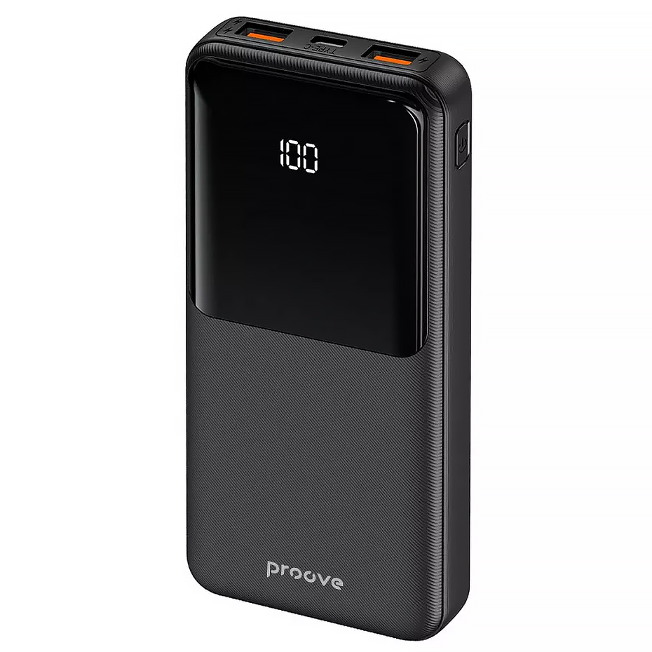 Аккумулятор внешний Proove Illuminator 22,5W 10000 mAh Black (PBI122210001) Аккумулятор внешний Proove Illuminator 22,5W 10000 mAh Black (PBI122210001)