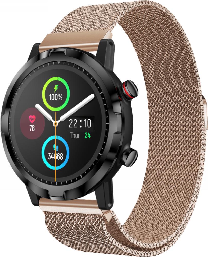 Ремешок Миланская Петля Milano для Haylou Smart Watch RT LS05S Retro Gold (23157)