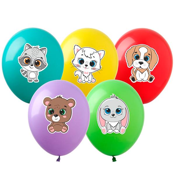 Повітряні кульки Милі тваринки 8 шт. 30 см