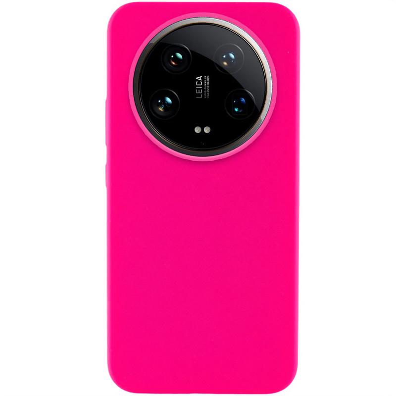 Противоударный Чехол Silicone Cover Lakshmi (AAA) для Xiaomi 14 Ultra Розовый/Barbie Pink