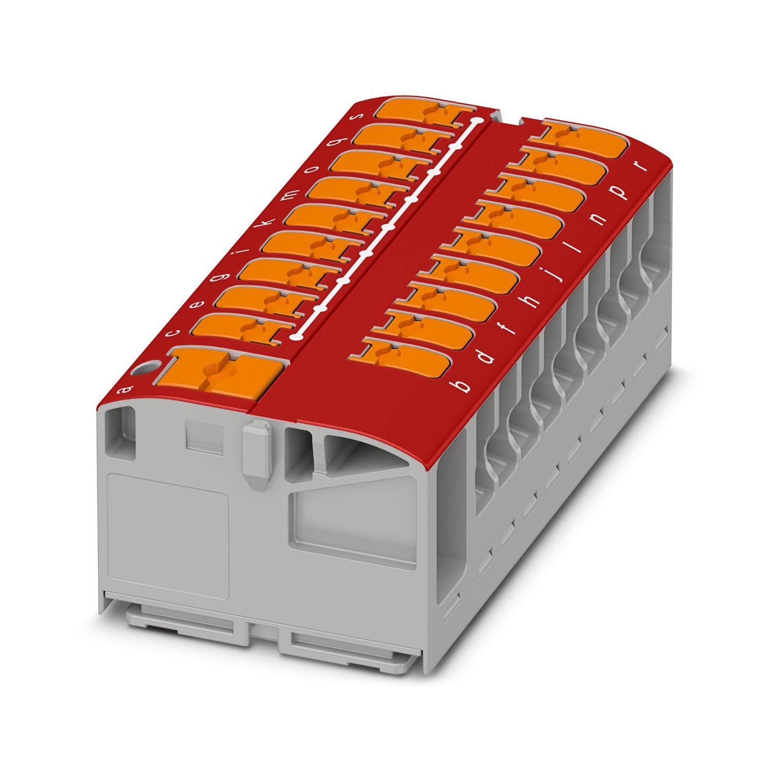 Блок распределительный Phoenix Contact PTVFIX 6/18X2,5 RD Push-in 450V 24A Красный (1019615)