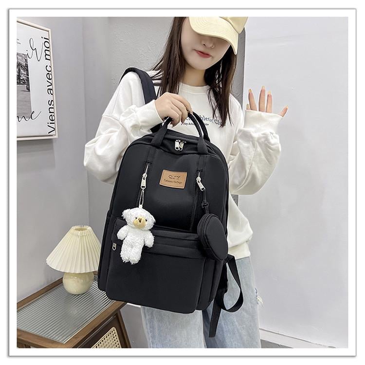 Шкільний рюкзак-сумка для дівчинки College Чорний (1740403483) - фото 2 Шкільний рюкзак-сумка для дівчинки College Чорний (1740403483) - фото 2