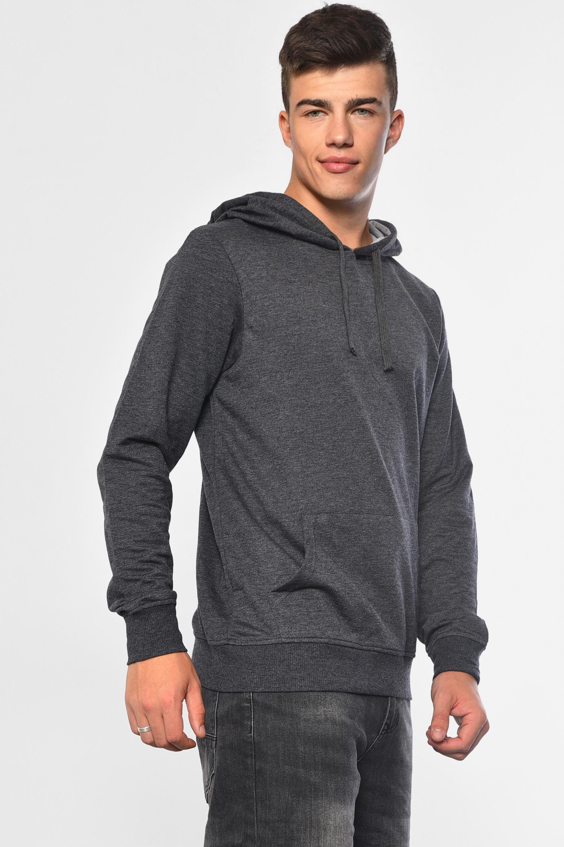 Худі чоловіче 2XL Темно-сірий (182293) - фото 2