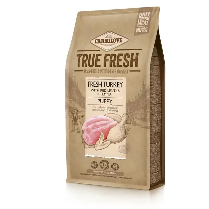 Корм сухий для цуценят Carnilove True Fresh Turkey Puppy з індичкою, 1,4 кг Корм сухий для цуценят Carnilove True Fresh Turkey Puppy з індичкою, 1,4 кг
