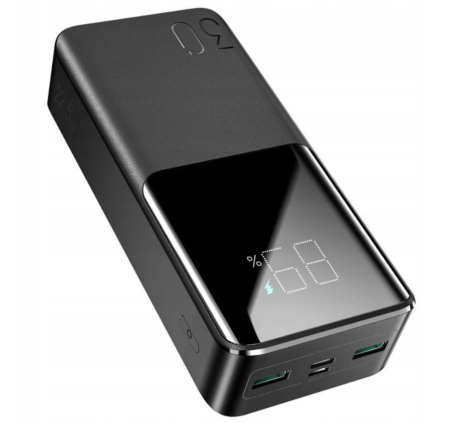 Повербанк Joyroom с быстрой зарядкой и дисплеем 30000 мАч Черный
