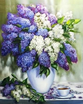 Алмазная вышивка ColorArt Букет бузка 40х50 см (SP075)