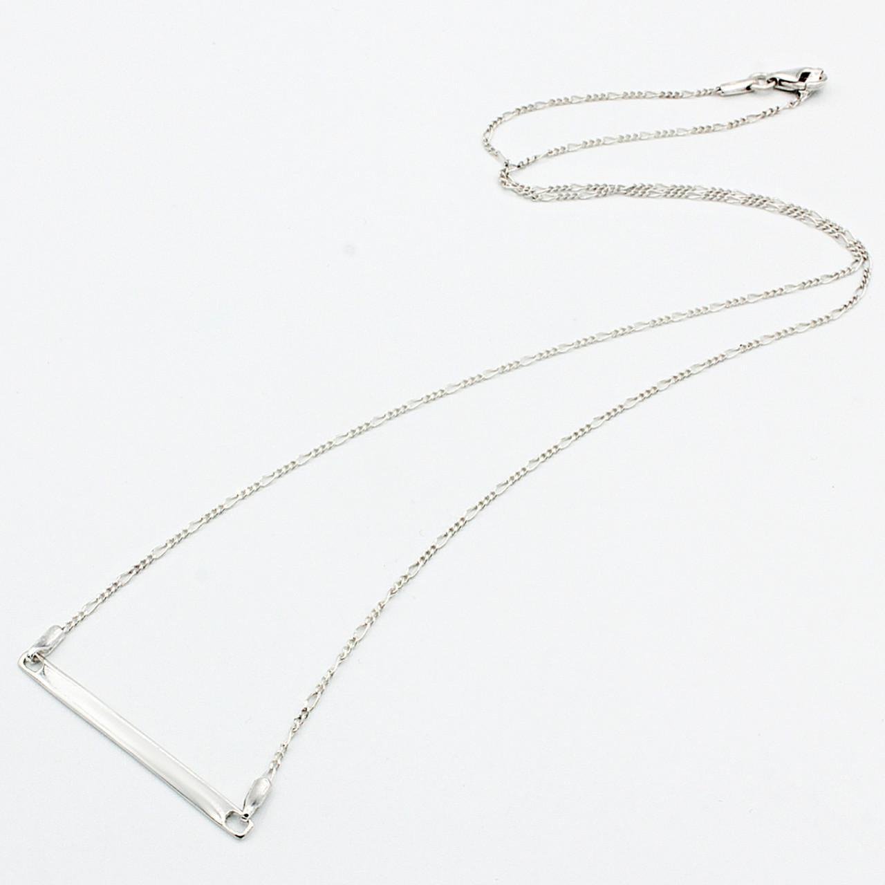 Колье серебряное Палочка