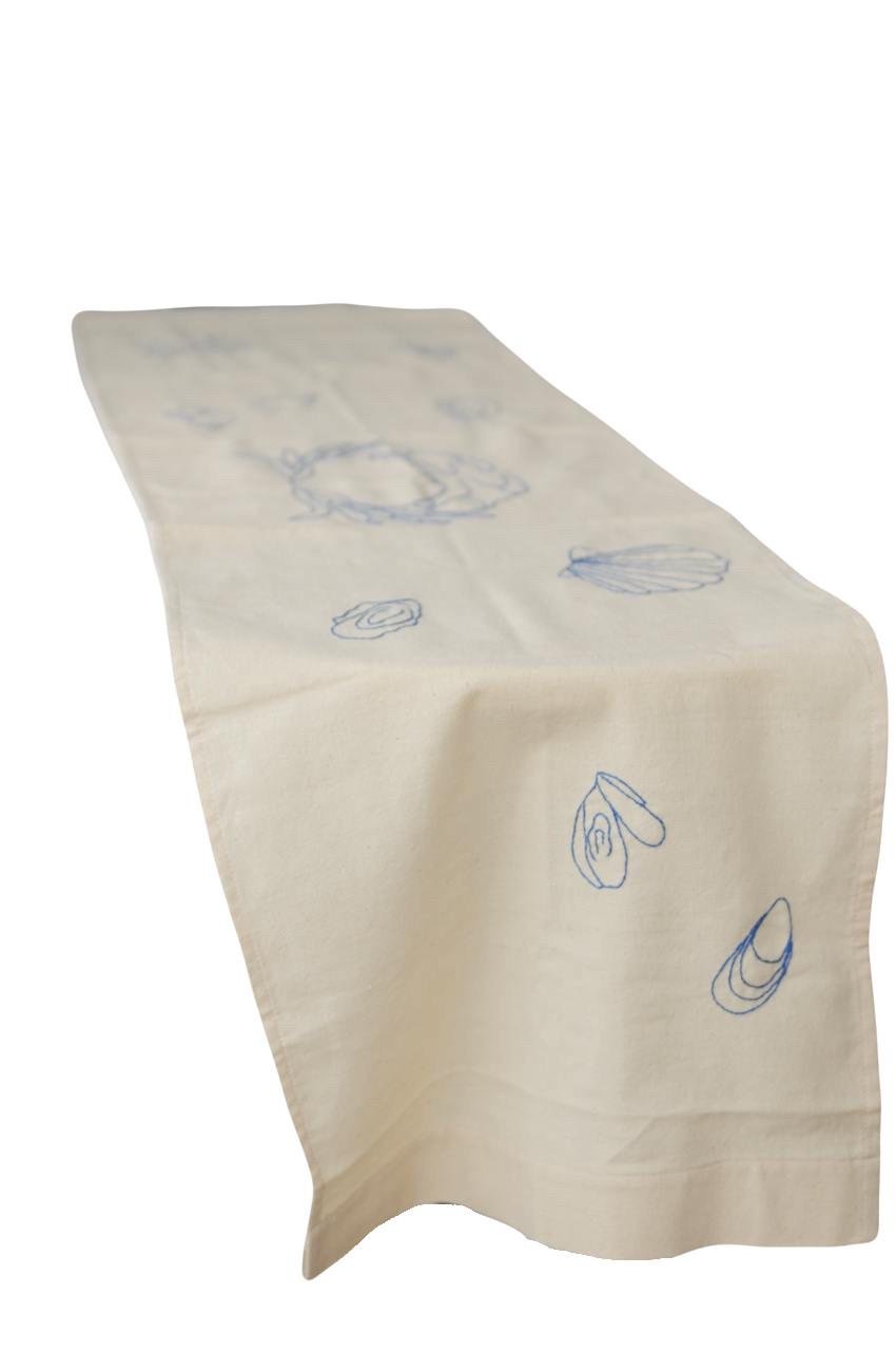 Скатерть-ранер на стол Овощи/Море с вышивкой 148x36 см Бежевый (22922051) Скатерть-ранер на стол Овощи/Море с вышивкой 148x36 см Бежевый (22922051)