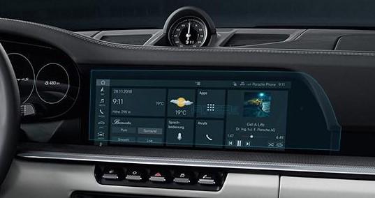 Стекло защитное Pixsel гибридный глянец на монитор Porsche 911 13,5“ 2019