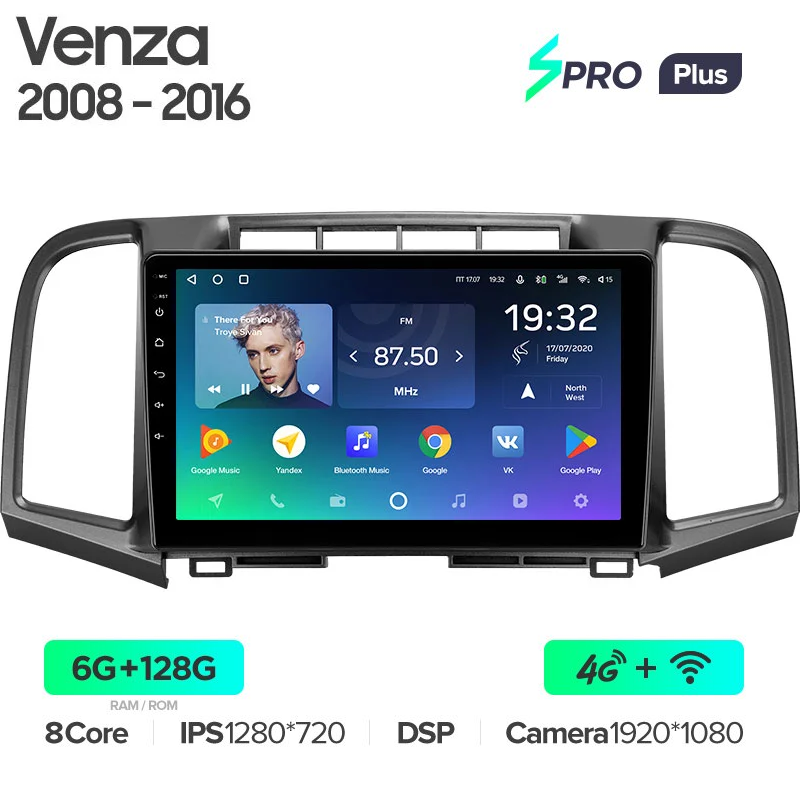 Автомагнитола штатная Teyes для Toyota Venza 2008-2016 Android SPRO-PLUS 6+128G Wi-Fi (1464271756) - фото 2