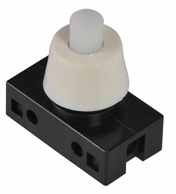 Кнопка для светильника АСКО-Укрем PBS-17A WH/B 1NO без подсветки с фиксацией 26 мм Белый (A0140040150)