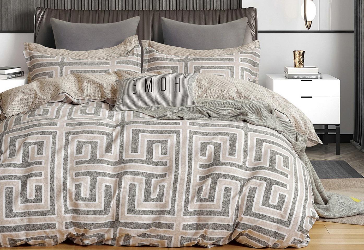 Комплект постельного белья Античные узоры полуторный бязь 150х220 см (Glux-5042/WP/1.5)