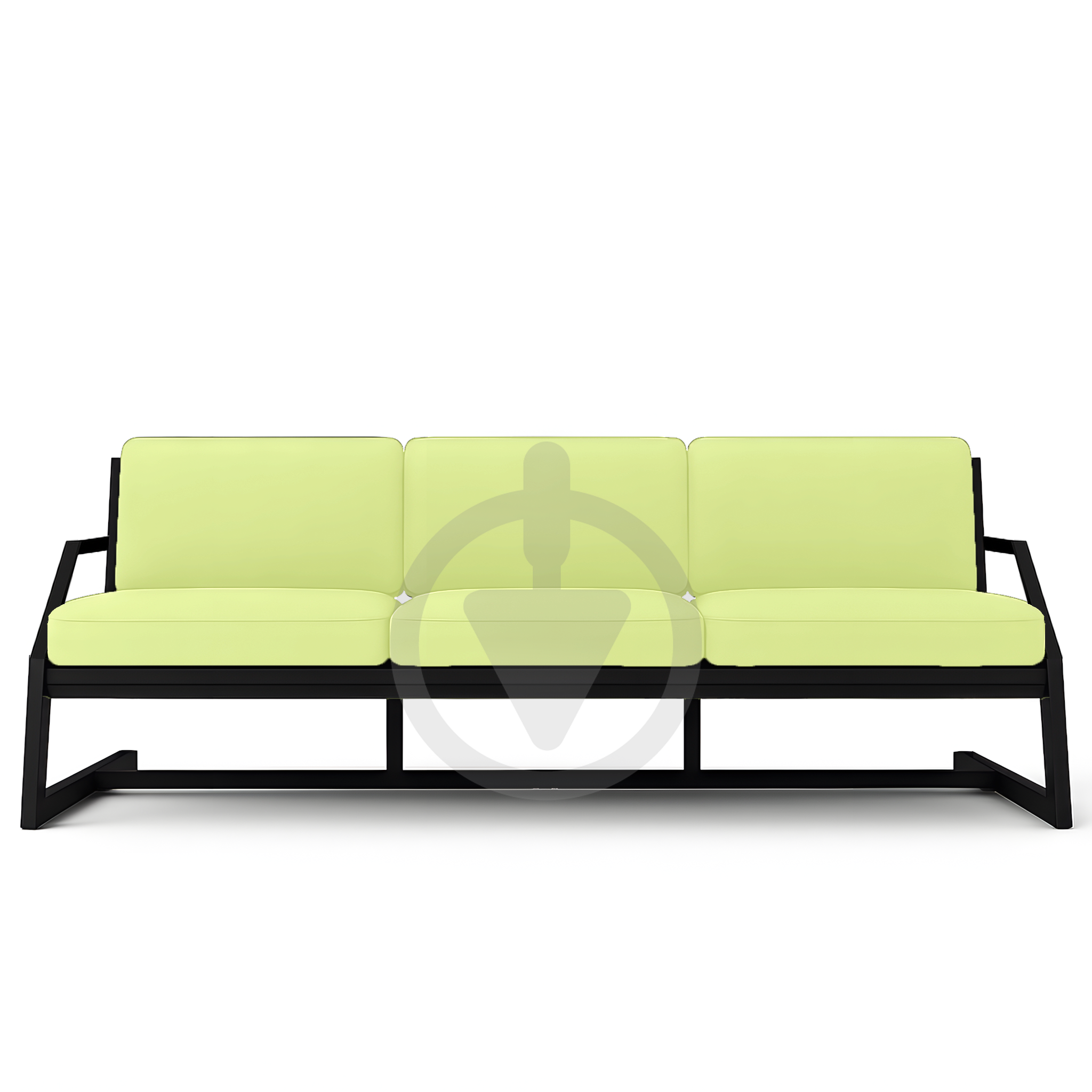 Диван металлический AVVS Атлас с подлокотниками лофт оксфорд 246 см Салатовый - фото 2 Диван металлический AVVS Атлас с подлокотниками лофт оксфорд 246 см Салатовый - фото 2