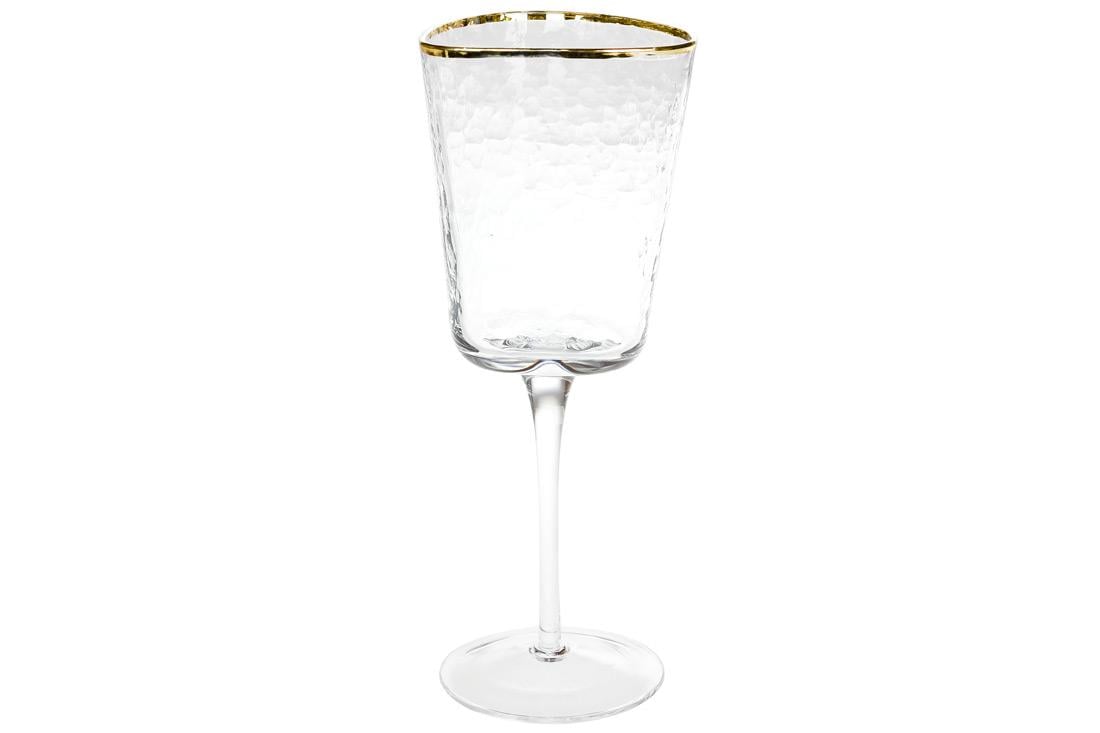 Бокал для вина Трайангел с золотым ободком 350 мл (579-12)