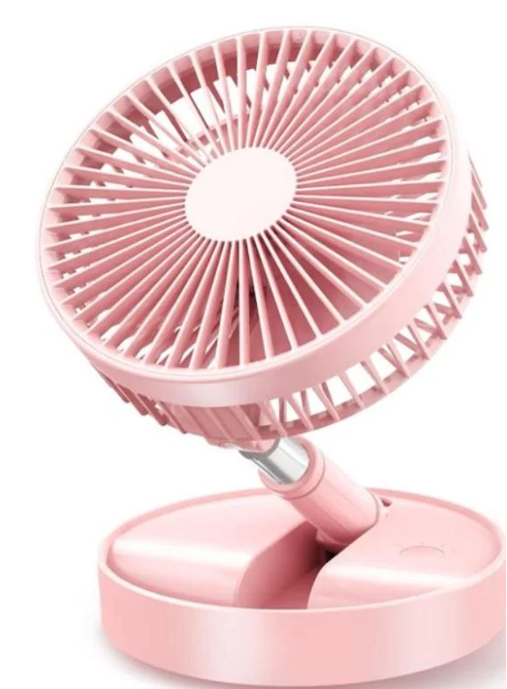Вентилятор акумуляторний E-Dream USB 7200 mAh d 20 см Рожевий