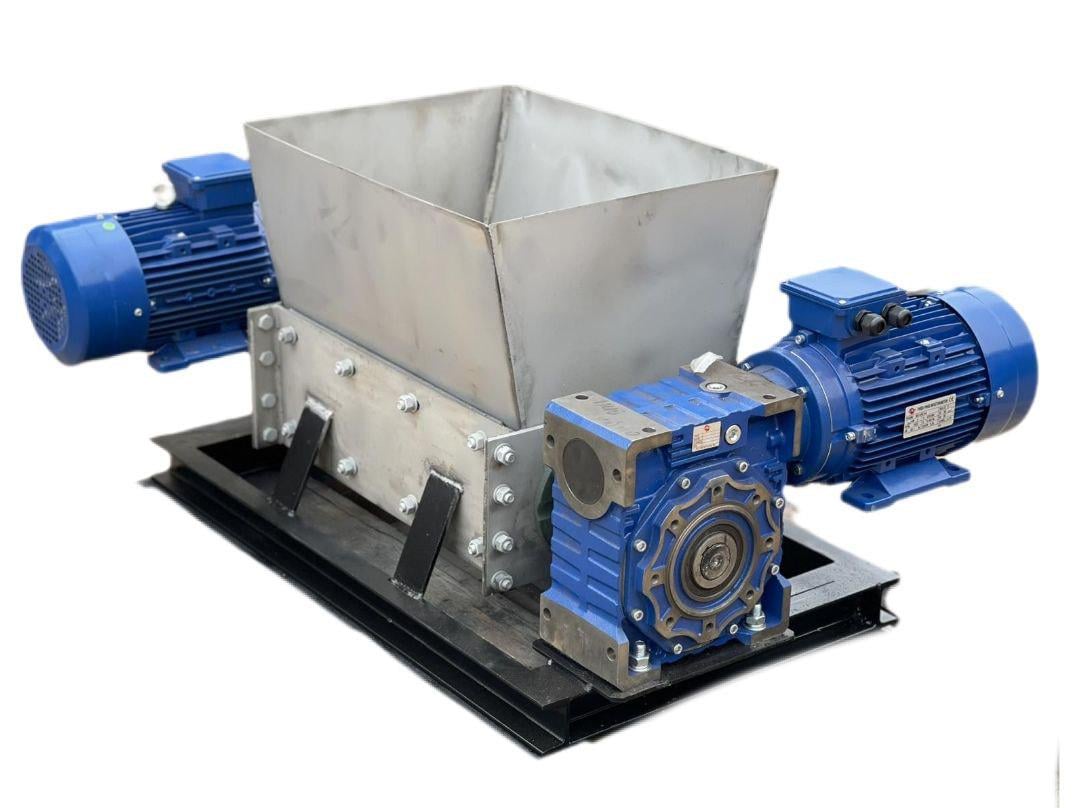 Дробилка ножевая двухвалковая 350x550 мм по 7,5 кВт Серебристый (369)