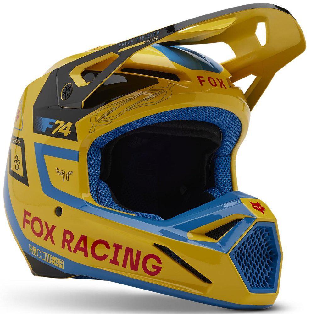 Мотошлем Fox V1 HELMET RACE SPEC Pale S Yellow (46432)