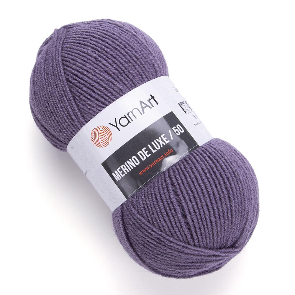 Пряжа YarnArt Merino De Luxe 852 Серый (6077)