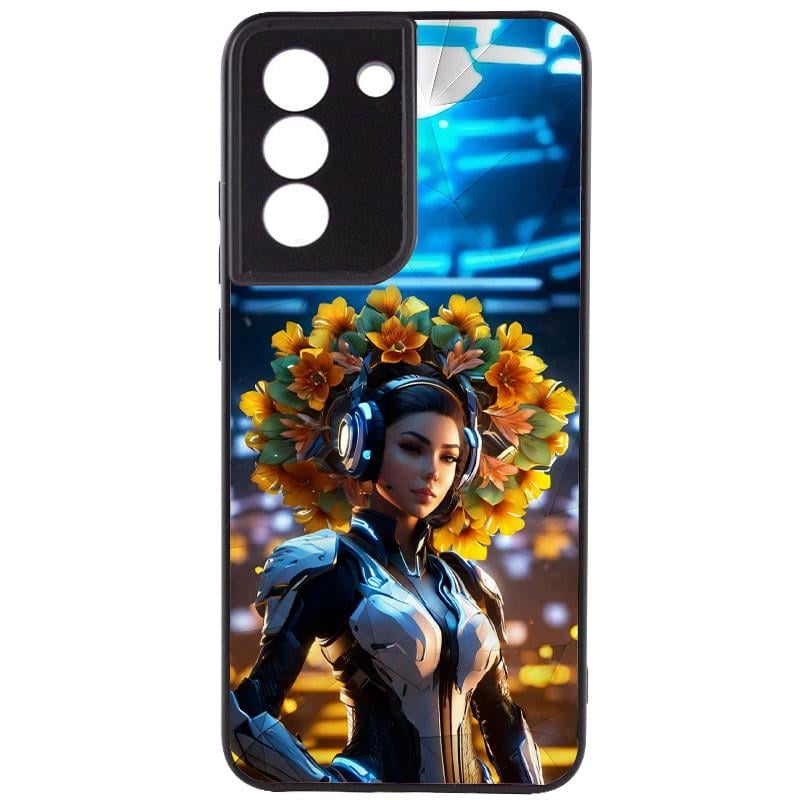 Противоударный TPU+PC чехол Prisma Ladies для Samsung Galaxy S22 Cyberpunk