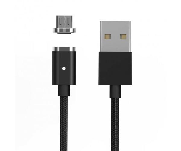 Кабель Magnetic Clip-On micro USB DATA 1 м Black