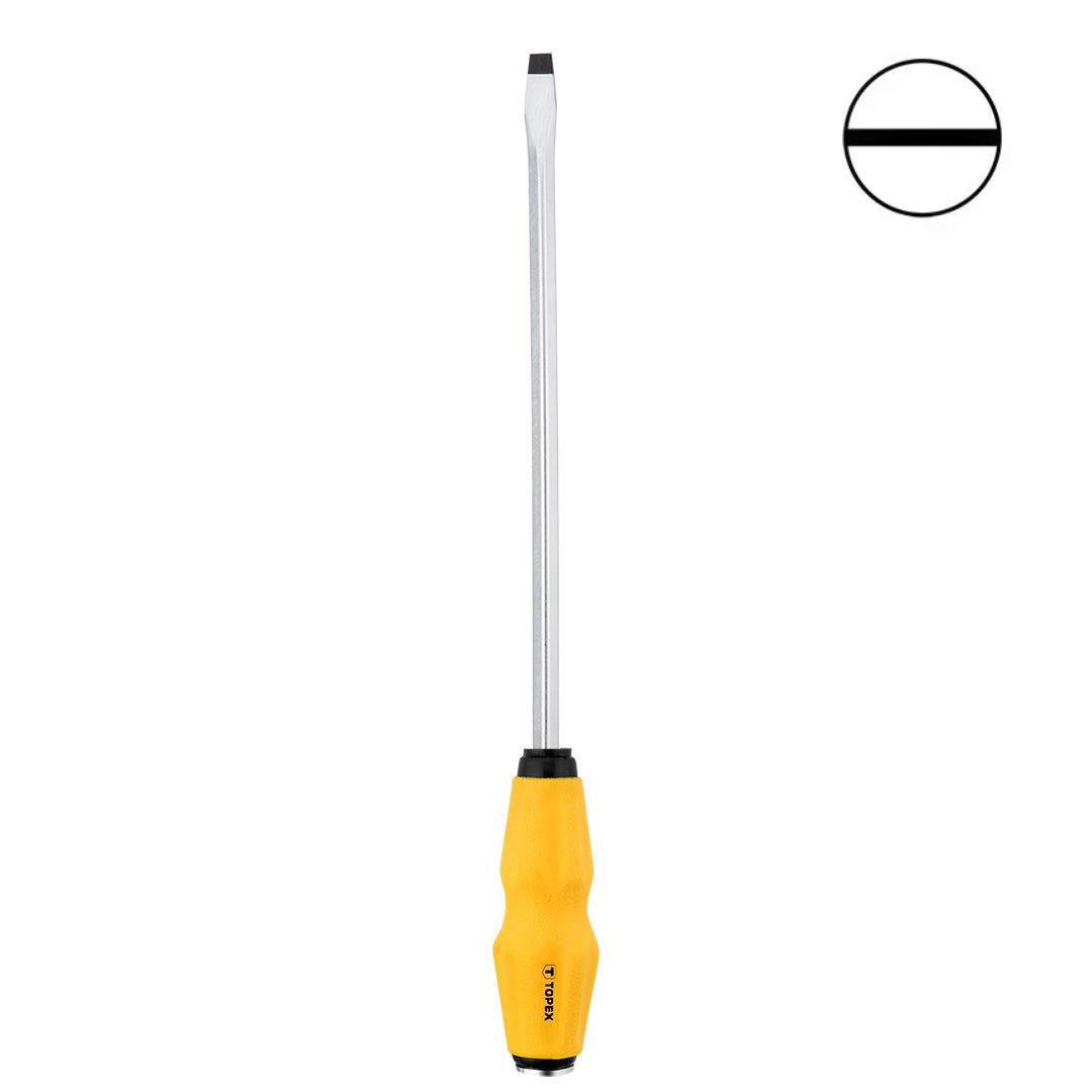 Отвертка плоская ударная SL8 Topex 39D255 шлицевая магнитная 8x250 мм (21930) - фото 3