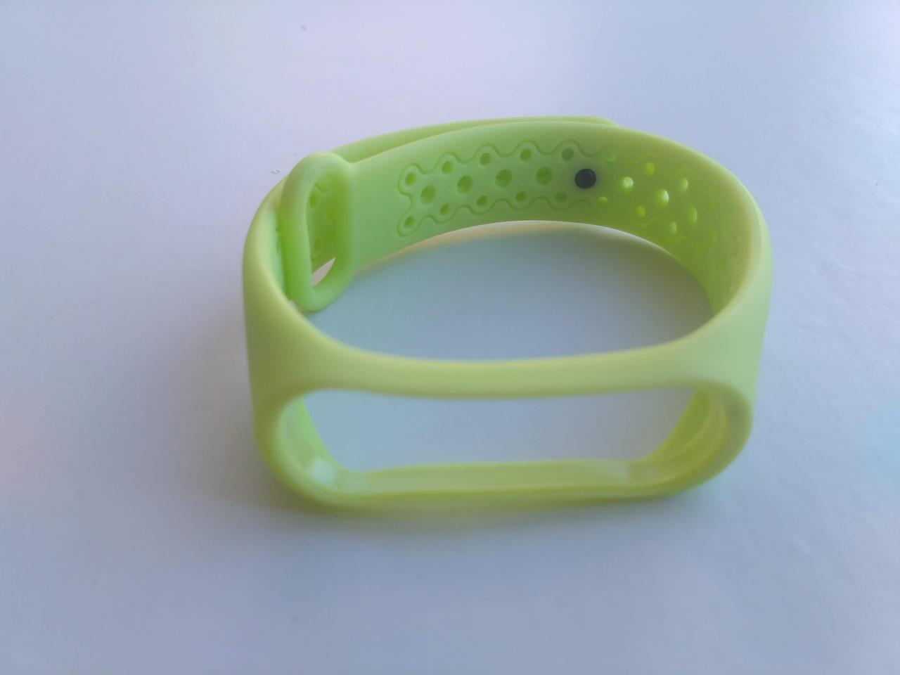 Ремешок для смарт-часов Xiaomi Mi Band 4/3 MiJobs Sport Light силиконовый Салатовый (1703P)