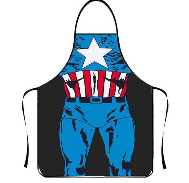 Фартук с приколом Капитан Америка 14490 71х54,5х0,2 см (4818236)