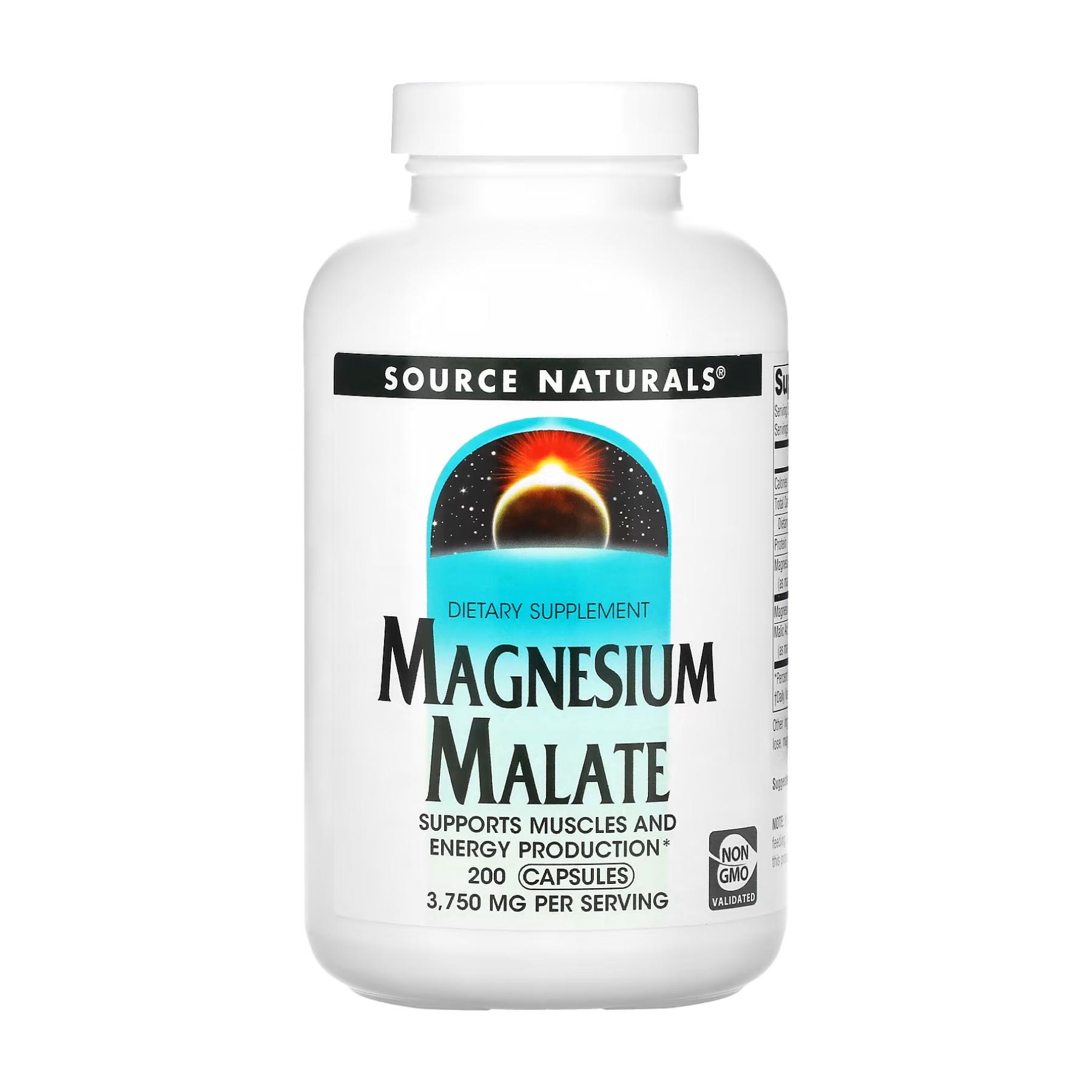 Магний малат Source Naturals Magnesium Malate 625 мг 200 кап.