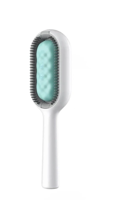 Щетка для сухого и влажного вычесывания Pet Gravity 4в1 Pet Grooming Comb для собак и кошек Зеленый