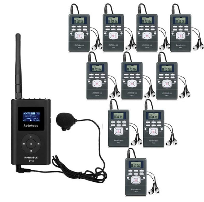 Радиогид для экскурсии комплект 1 передатчик и 10 приемников TR504 FM (35658) Радиогид для экскурсии комплект 1 передатчик и 10 приемников TR504 FM (35658)