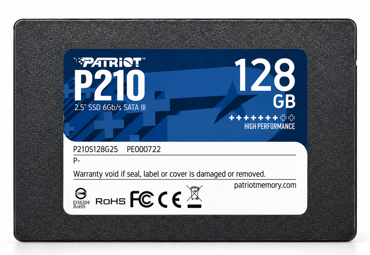 SSD-накопичувач Patriot P210 128 ГБ 2.5" SATA III 450/430 МБ/с SSD-накопичувач Patriot P210 128 ГБ 2.5" SATA III 450/430 МБ/с
