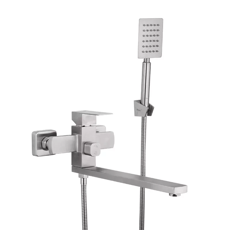 Змішувач для ванни Frap H802 F22802 з душовим гарнітуром Сатин (2465586907)