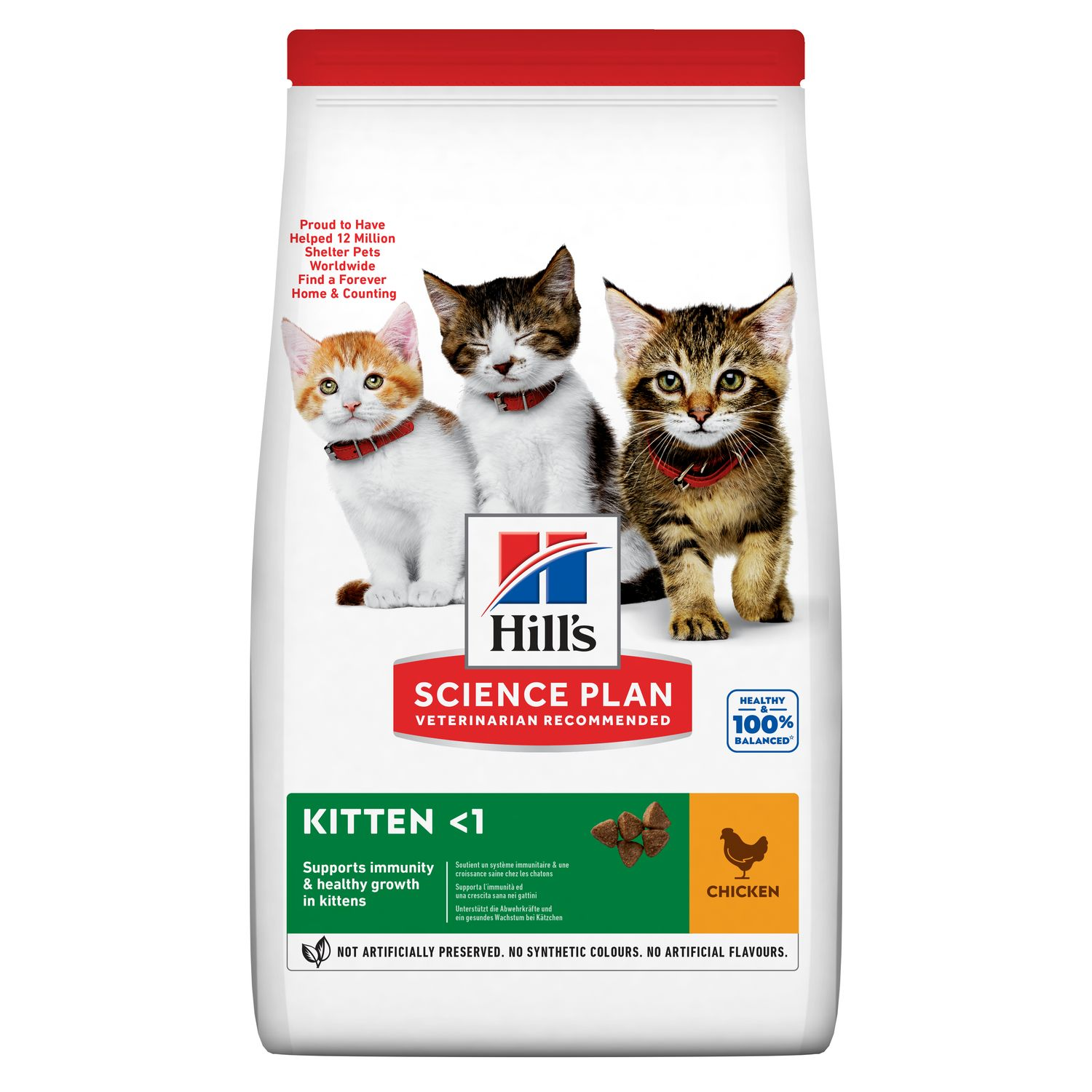 Корм сухой для котят/беременных и кормящих кошек Hills Science Plan Kitten Курица 3 кг