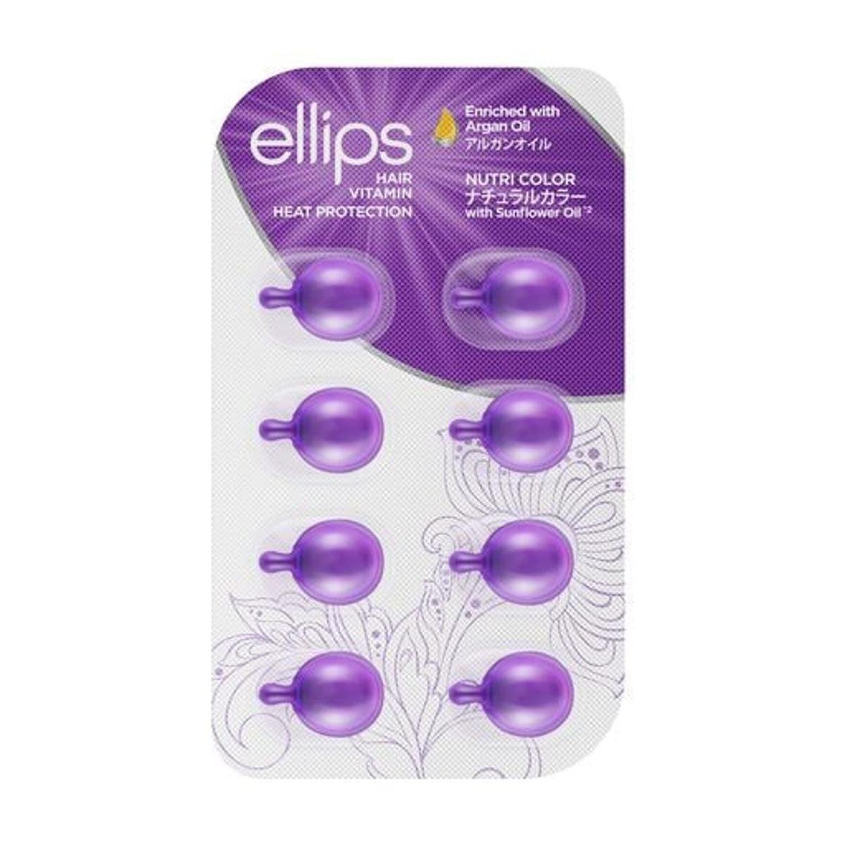 Витамины для волос Ellips Hair Vitamin Nutri Color сияние цвета с тройным уходом 1 мл 8 шт. (5)