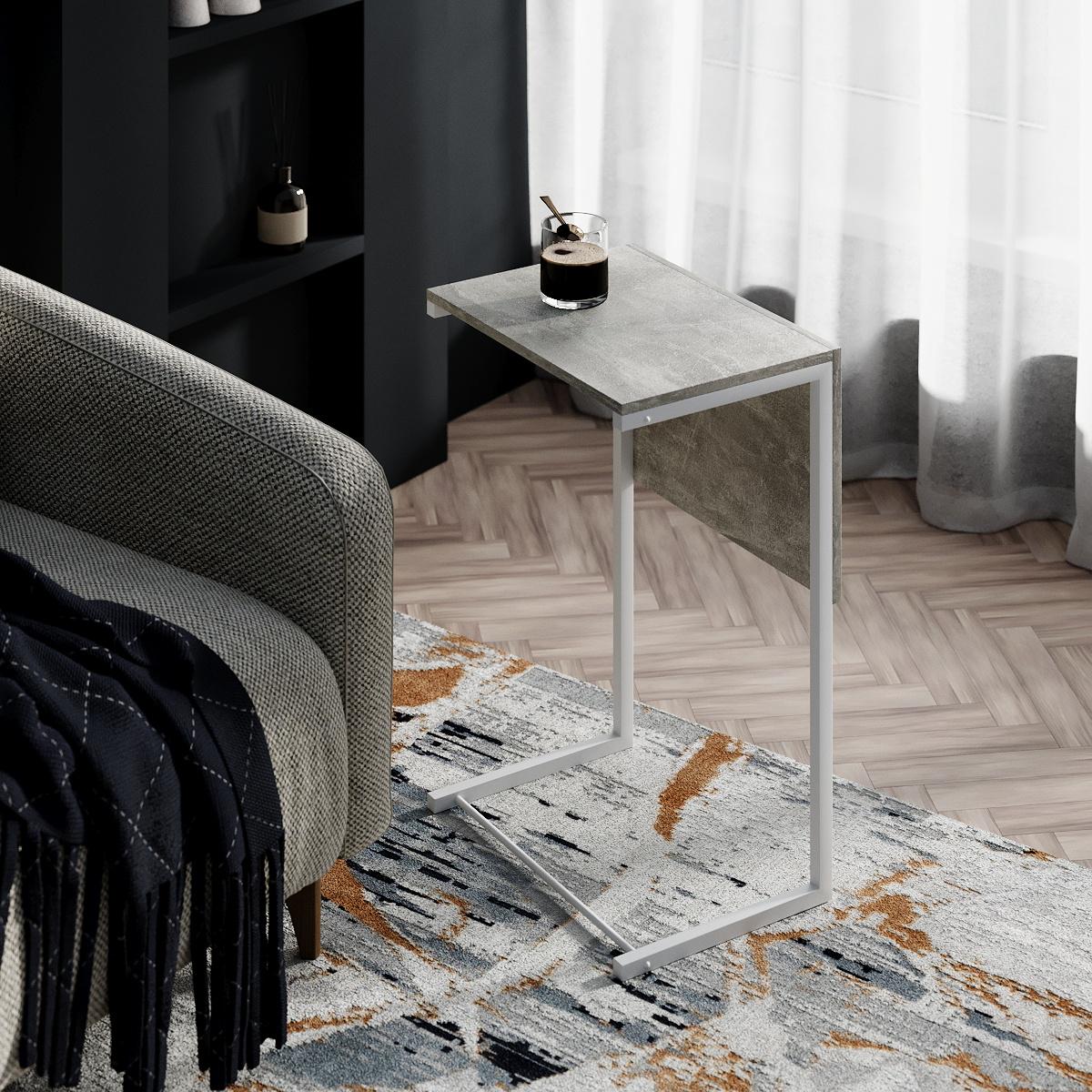 Стіл-трансформер Art In Head Just Fiji 654х327х442 мм Ательє світлий/Білий - фото 4 Стіл-трансформер Art In Head Just Fiji 654х327х442 мм Ательє світлий/Білий - фото 4