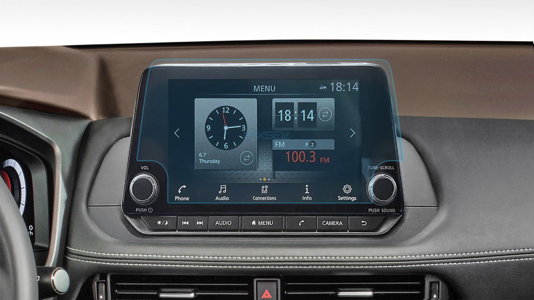 Скло захисне Pixsel гібридне глянець на монітор Nissan Rogue 10,8“ 2020