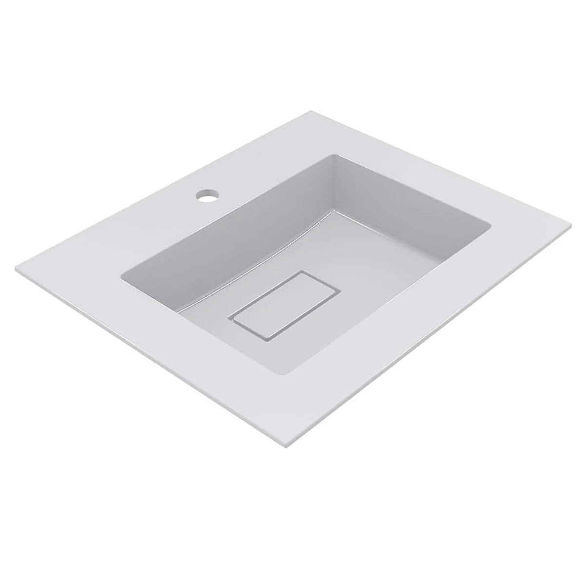 Умивальник накладний Miraggio Erica прямокутний 600x500 мм Білий (MG-8813410)