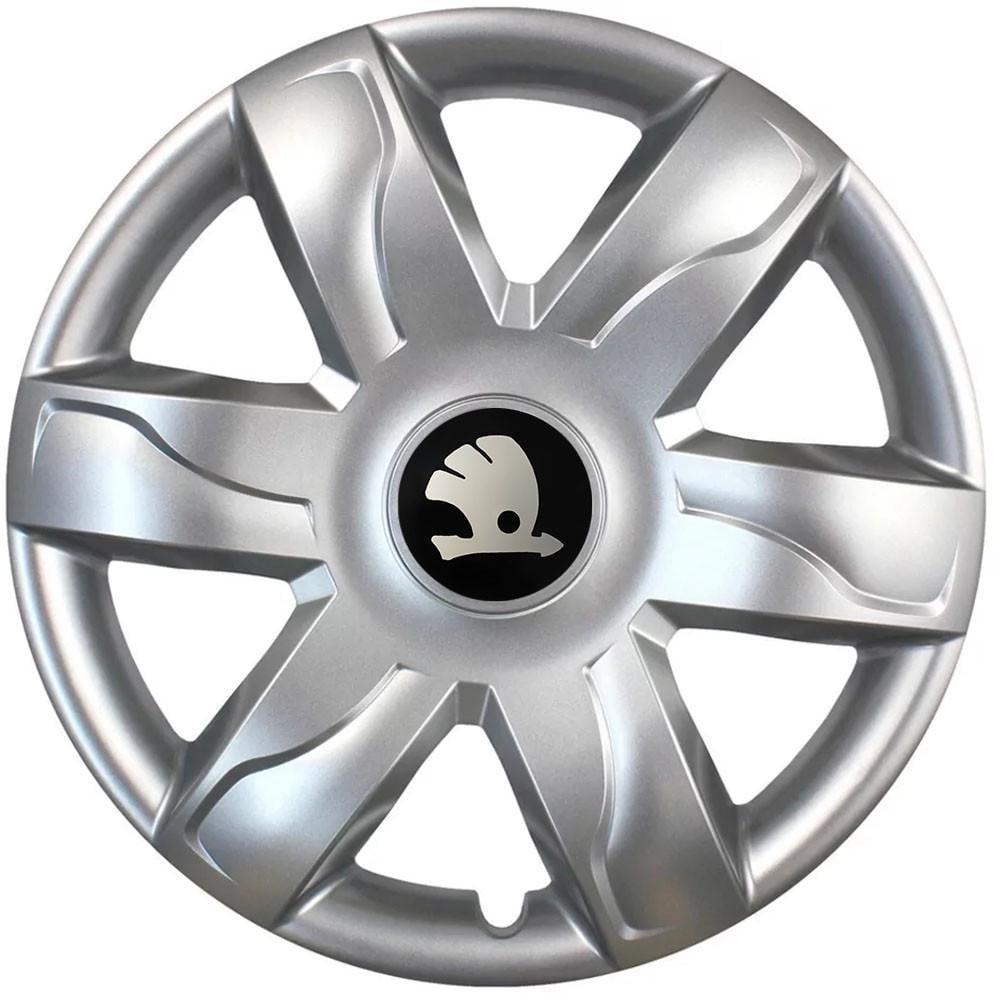 Ковпаки автомомбільні R15 Skoda 318 SJS 4 шт. Сріблястий