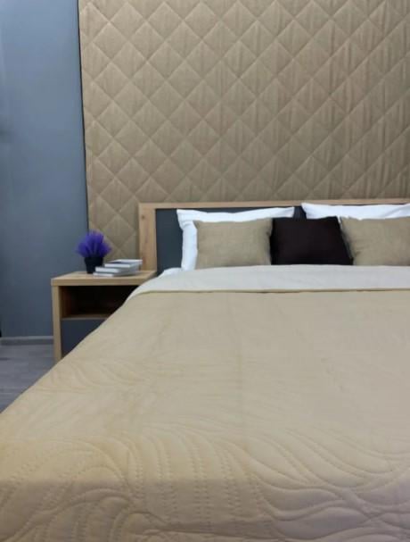 Покрывало декоративное двухстороннее Decorator Ultra Sonic Microfiber 220х240 см Бежевый (85-036) - фото 4 Покрывало декоративное двухстороннее Decorator Ultra Sonic Microfiber 220х240 см Бежевый (85-036) - фото 4