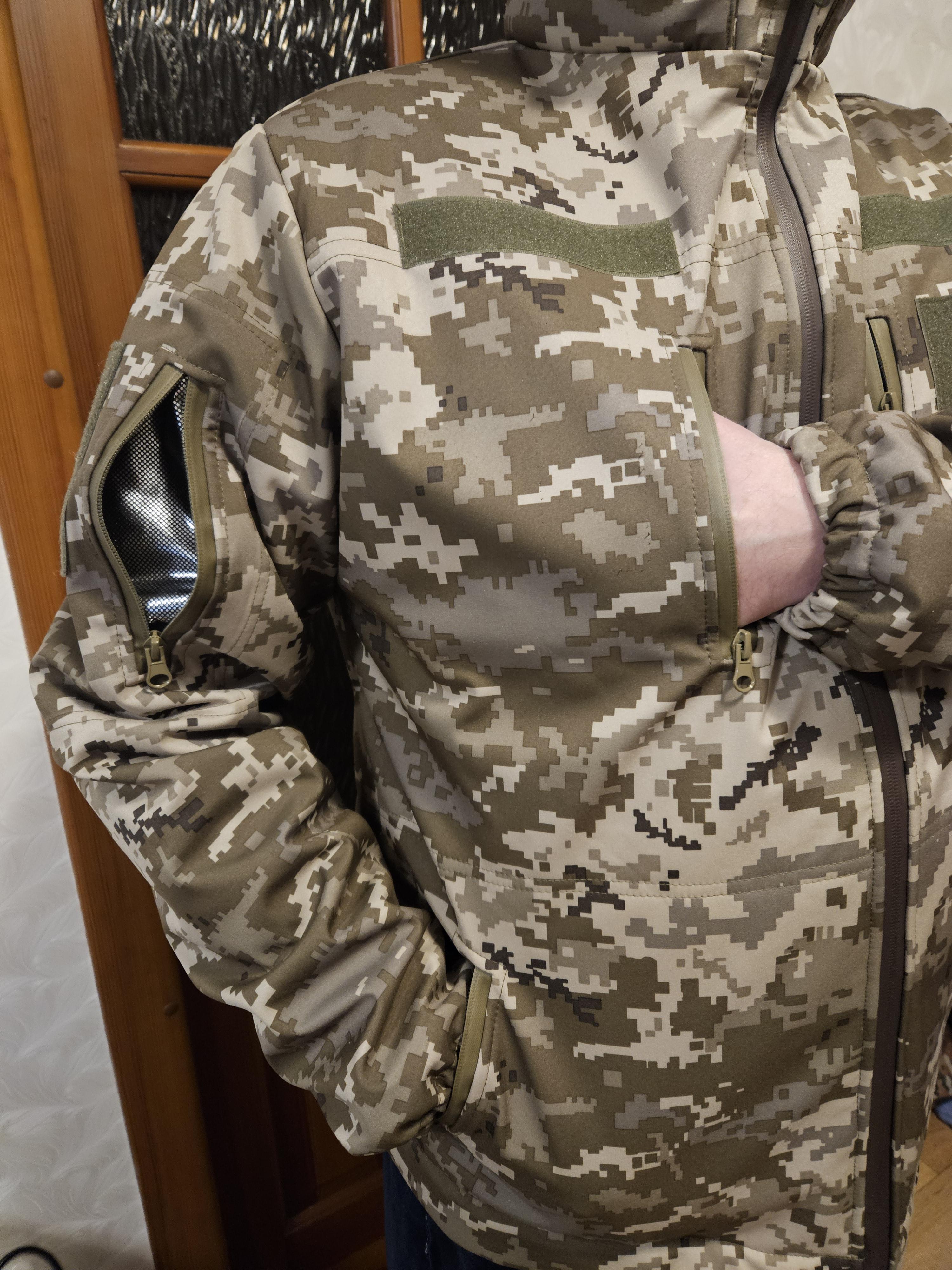 Куртка Софт шел р. 56-58 Піксель (13) - фото 5 Куртка Софт шел р. 56-58 Піксель (13) - фото 5