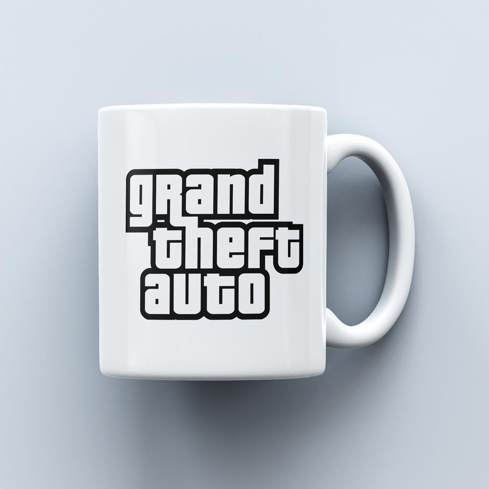 Чашка c логотипом игры GTA Grand Theft Auto 330 мл Чашка c логотипом игры GTA Grand Theft Auto 330 мл