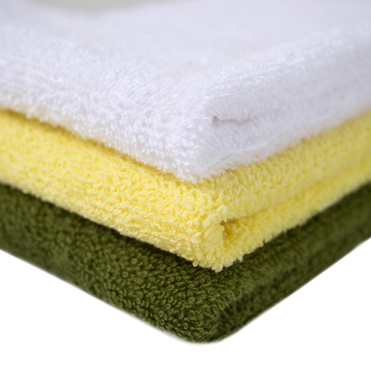 Набір рушників Lotus Home Basic 3 шт. 400 г/кв. м 30x50 см Зелений/Жовтий/Білий (svt-2000022342414) - фото 3