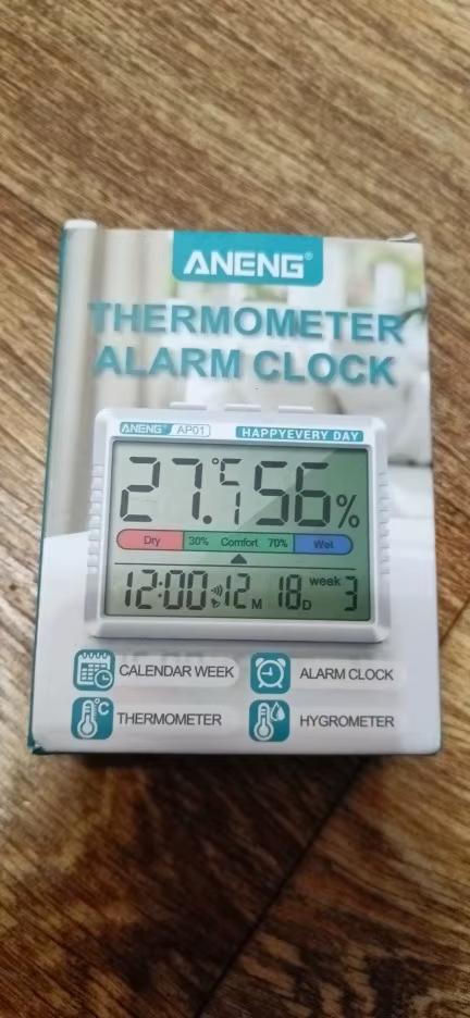 Годинник-термометр гігрометр електронний (29741186) - фото 2 Годинник-термометр гігрометр електронний (29741186) - фото 2