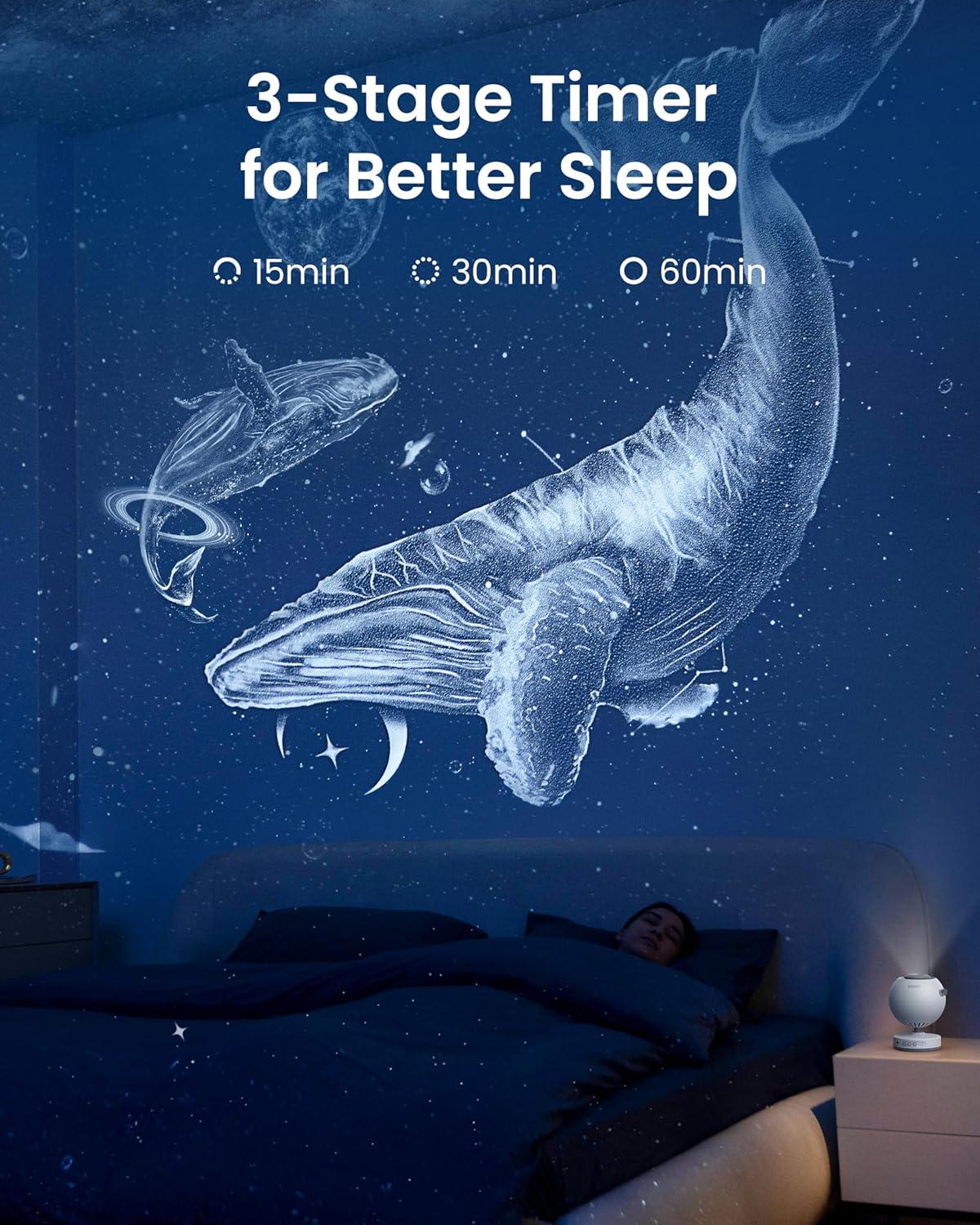 ᐉ Проектор звездного неба POCOCO Galaxy Star Projector White