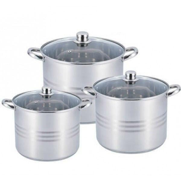 Набор кастрюль Benson BN-215 6 предметов Steel (15468047)