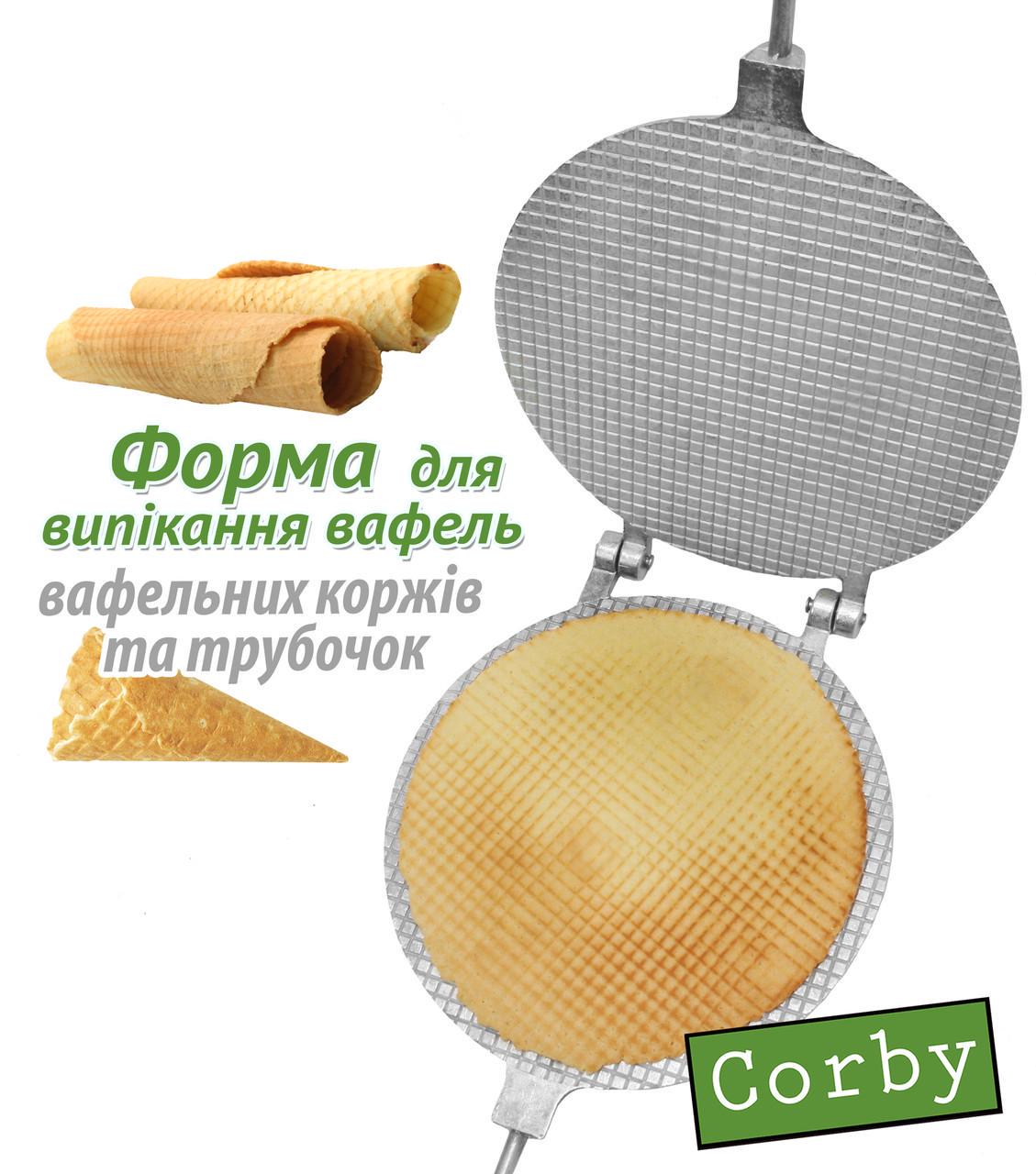 Вафельниця кругла алюмінієва для вафельних трубочок (20051) - фото 2